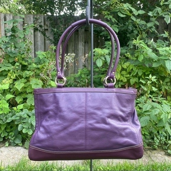 Coach  Plum Leather C1461-Z33008 Satchel - Picture 16 of 16